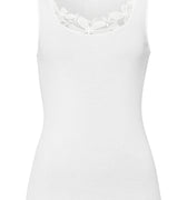 Kalea Floral Embroidered Tank Top | Off White 70848-102